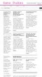 Mobile Screenshot of gamestudies.org